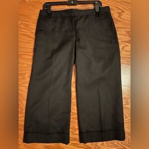 Jcrew City Fit Wool Capri Pants with Cuffs, wide 10